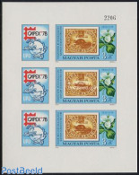 Hungary 1978 CAPEX 78 M/s Imperforated, Mint NH, Nature - Animals (others & Mixed) - Flowers & Plants - Philately - St.. - Unused Stamps