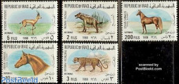 Iraq 1969 Animals 5v, Mint NH, Nature - Animals (others & Mixed) - Cat Family - Horses - Irak