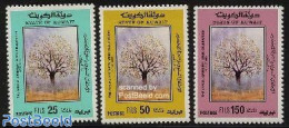 Kuwait 1989 Environment Week 3v, Mint NH, Nature - Environment - Trees & Forests - Protection De L'environnement & Climat