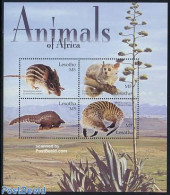 Lesotho 2004 Animals 4v M/s, Striped Grass Mouse, Mint NH, Nature - Animals (others & Mixed) - Lesotho (1966-...)
