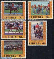 Liberia 1977 Horse Races 5v, Mint NH, Nature - Sport - Horses - Olympic Games - Sport (other And Mixed) - Autres & Non Classés