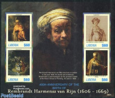 Liberia 2006 Rembrandt 4v M/s, Mint NH, Art - Paintings - Rembrandt - Autres & Non Classés