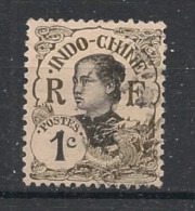 INDOCHINE - 1907 - N°YT. 41 - Annamite 1c Brun-olive - Oblitéré / Used - Usati