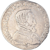 Monnaie, France, Henri II, Teston, 1556, Poitiers, TTB, Argent, Sombart:4560 - 1547-1559 Enrico II