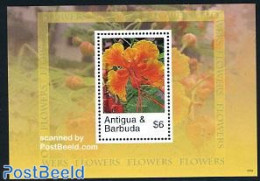 Antigua & Barbuda 2007 Flowers S/s, Mint NH, Nature - Flowers & Plants - Antigua And Barbuda (1981-...)