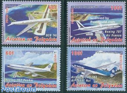 French Polynesia 2005 Aviation 4v, Mint NH, Transport - Aircraft & Aviation - Unused Stamps