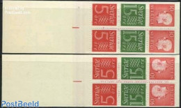 Sweden 1966 Definitives 2 Booklets, Mint NH, Stamp Booklets - Ungebraucht