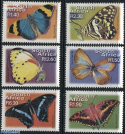 South Africa 2001 Definitives, Butterflies 6v, Mint NH, Nature - Butterflies - Unused Stamps