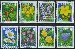 Jersey 2007 Definitives, Flowers 8v, Mint NH, Nature - Flowers & Plants - Jersey