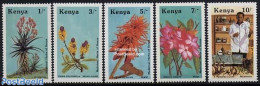 Kenia 1987 Medical Flowers 5v, Mint NH, Health - Nature - Health - Flowers & Plants - Autres & Non Classés