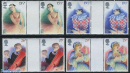 Great Britain 1982 Europa, History 4v, Gutter Pairs, Mint NH, History - Performance Art - Europa (cept) - History - Ci.. - Ongebruikt