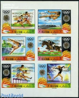 Ras Al-Khaimah 1971 Olympic Winners 6v M/s, Imperforated, Mint NH, Nature - Sport - Horses - Athletics - Olympic Games - Leichtathletik