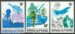 Singapore 1977 Army 3v, Mint NH, History - Militarism - Militaria