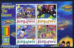 Singapore 2000 World Stamp Expo S/s, Mint NH, Philately - Art - Children Drawings - Autres & Non Classés