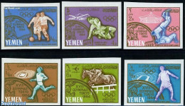Yemen, Kingdom 1964 Olympic Winners 6v Imperforated, Mint NH, Nature - Sport - Horses - Judo - Olympic Games - Autres & Non Classés