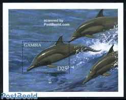 Gambia 1999 Dolphin S/s, Mint NH, Nature - Sea Mammals - Gambie (...-1964)