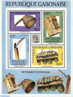 Gabon 1988 Music Instruments S/s, Mint NH, Performance Art - Music - Unused Stamps