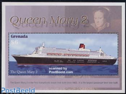 Grenada 2004 Queen Mary II S/s, Mint NH, Transport - Ships And Boats - Ships