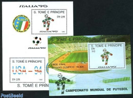 Sao Tome/Principe 1989 WC Football Italy 2 S/s, Mint NH, Sport - Football - Sao Tome Et Principe