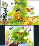 Central Africa 2011 Butterflies 2 S/s, Mint NH, Nature - Butterflies - Centrafricaine (République)