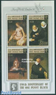 Niue 1990 Rembrandt Paintings S/s, Mint NH, Philately - Stamps On Stamps - Art - Nude Paintings - Paintings - Rembrandt - Postzegels Op Postzegels