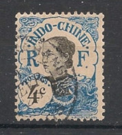 INDOCHINE - 1907 - N°YT. 43 - Annamite 4c Bleu - Oblitéré / Used - Usati