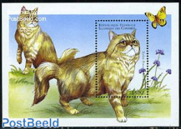 Comoros 1998 Cat S/s, Pers, Mint NH, Nature - Cats - Comoros