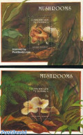 Dominica 1994 Mushrooms 2 S/s, Mint NH, Nature - Mushrooms - Paddestoelen