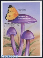 Dominica 1998 Mushrooms S/s, Cortinarius Violaceus, Mint NH, Nature - Mushrooms - Mushrooms