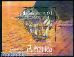 Gibraltar 2006 Christopher Columbus S/s, Mint NH, History - Transport - Explorers - Ships And Boats - Onderzoekers