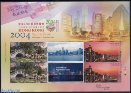 Hong Kong 2004 Hong Kong Stamp Expo S/s With Personal Tabs (tabs In Center May Vary), Mint NH, Transport - Ships And B.. - Nuevos