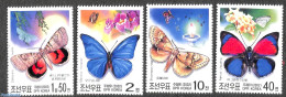Korea, North 2002 Butterflies 4v, Mint NH, Nature - Butterflies - Korea, North