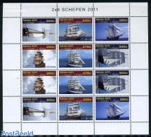 Aruba 2011 Classic Ships 2x6v M/s, Mint NH, Transport - Ships And Boats - Ships