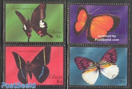 Liberia 2001 Butterflies 4v, Mint NH, Nature - Butterflies - Other & Unclassified