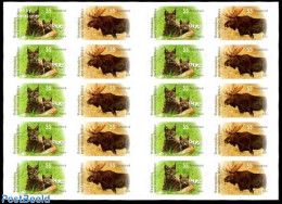 Germany, Federal Republic 2012 Wildlife Foil Booklet, Mint NH, Nature - Animals (others & Mixed) - Cat Family - Stamp .. - Neufs