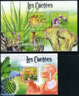 Central Africa 2011 Cactus Flowers 2 S/s, Mint NH, Nature - Cacti - Flowers & Plants - Sukkulenten