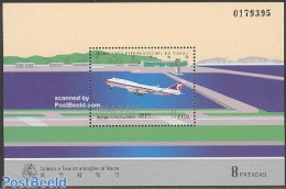Macao 1995 International Airport S/s, Mint NH, Transport - Aircraft & Aviation - Unused Stamps