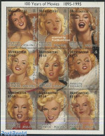 Montserrat 1995 Marilyn Monroe 9v M/s, Mint NH, Performance Art - Marilyn Monroe - Other & Unclassified