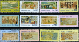 Sierra Leone 2001 Philanippon 12v, Mint NH, Nature - Hunting - Art - Paintings - Other & Unclassified