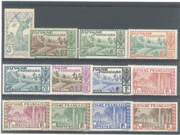 GUYANE  - 1939-40 -N°157 /168  N* - Unused Stamps
