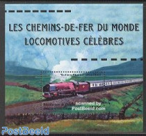 Guinea, Republic 2002 Locomotives S/s, Hamilton, Mint NH, Transport - Railways - Trains