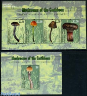 Grenada Grenadines 2011 Mushrooms 2 S/s, Mint NH, Nature - Mushrooms - Mushrooms