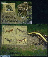 Grenada Grenadines 2011 Reptiles Of The Caribbean 2 S/s, Mint NH, Nature - Animals (others & Mixed) - Reptiles - Grenade (1974-...)