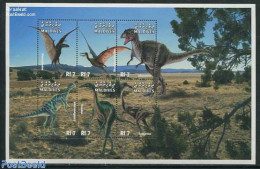 Maldives 1999 Prehistoric Animals 6v M/s, Mint NH, Nature - Prehistoric Animals - Vor- U. Frühgeschichte