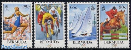 Bermuda 1996 Modern Olympics 4v, Mint NH, Nature - Sport - Transport - Horses - Athletics - Cycling - Olympic Games - .. - Athletics