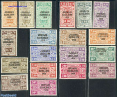 Belgium 1928 Newspaper Stamps 19v, Unused (hinged), History - Transport - Newspapers & Journalism - Railways - Unused Stamps