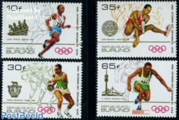 Burundi 1984 Olympic Winners 4v, Mint NH, Sport - Athletics - Olympic Games - Athletics