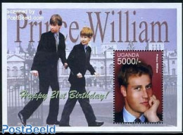 Uganda 2003 Prince William S/s, Mint NH, History - Kings & Queens (Royalty) - Royalties, Royals