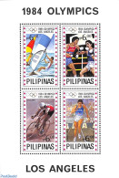 Philippines 1984 Olympic Games S/s, Mint NH, Sport - Boxing - Cycling - Olympic Games - Sailing - Boxe