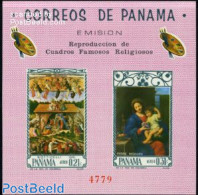 Panama 1966 Religious Paintings S/s Imperforated, Mint NH, Religion - Religion - Art - Paintings - Panama